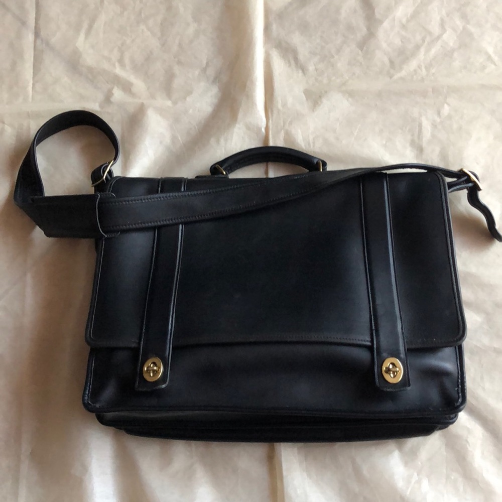 Coach Black Leather Bag